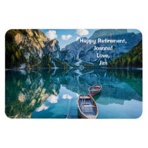 Lycklig Pension Personlig, bergsområden Sjö Magnet