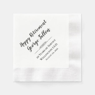 Lycklig Pension Personlig Napkins Pappersservett