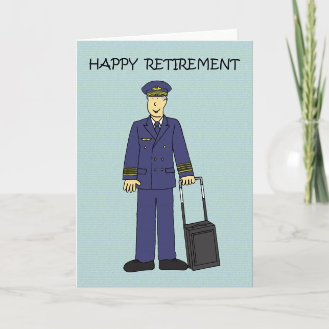 Lycklig Pension Pilot Kort (Framsida)