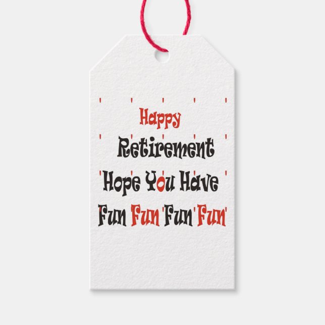 Lycklig Pension Presentetikett (Framsidan)