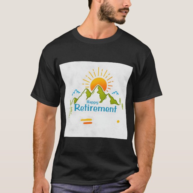 Lycklig pension t shirt (Framsida)
