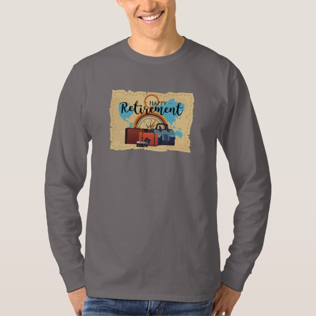 Lycklig Pension T Shirt (Framsida)