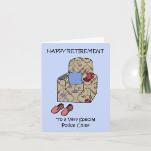 Lycklig Pension till polischef Kort
