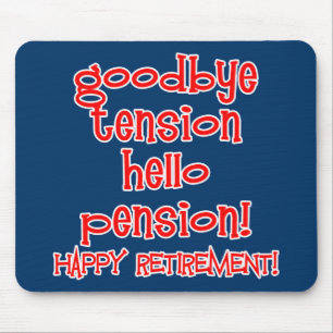 Lycklig pension! Tshirts och pensionärgåvor Musmatta