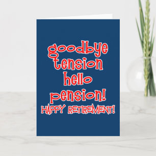 Lycklig Pension! Tshirts och Retiree Gifts Kort