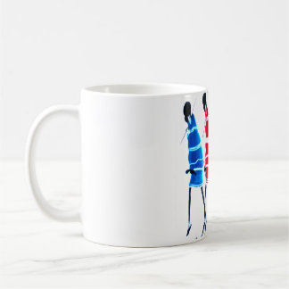 Lycklig People Maasai Warriors Walking Art Print Kaffemugg