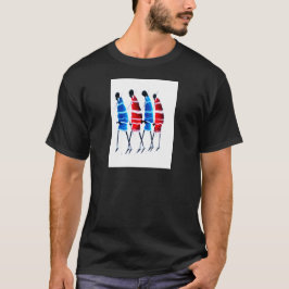 Lycklig People Maasai Warriors Walking Art Print T-shirt