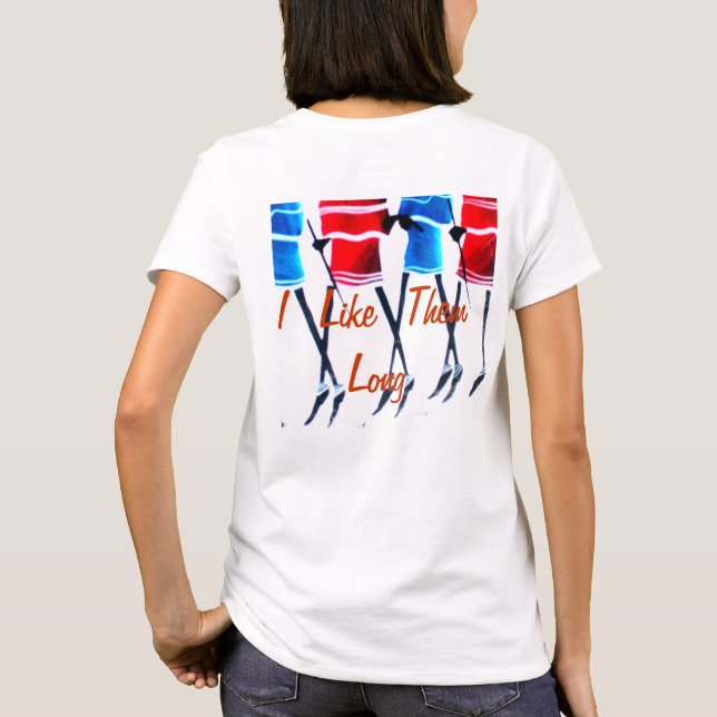 Lycklig People Maasai Warriors Walking Art Print T-shirt (Baksida)