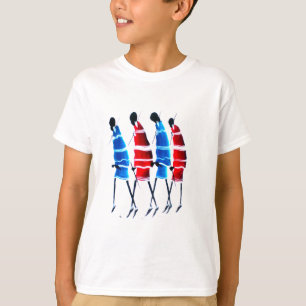 Lycklig People Maasai Warriors Walking Art Print Tee