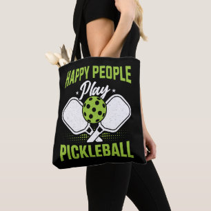 Lycklig People Play Pickleball Tygkasse