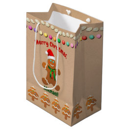 Lycklig pepparkakapojke med den Santa hatten