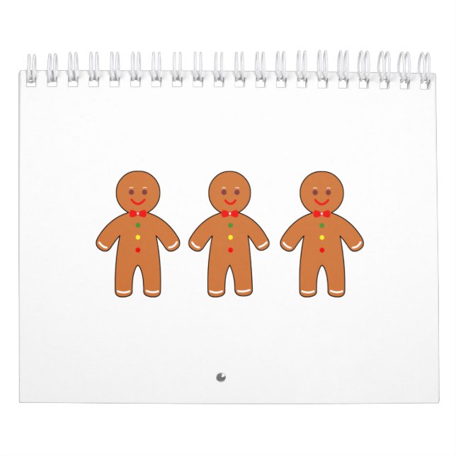 Lycklig pepparkaksgubbar kalender (Omslag)