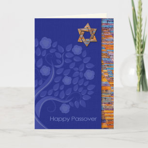 Lycklig Pesach. David och Vår Träd Kort