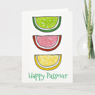 Lycklig Pesach Fruit Slice Jellies Jelly Candy Kort