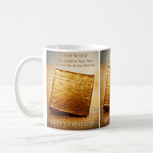 Lycklig Pesach! Golden Matzah Kaffemugg