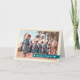 Lycklig Pesach. Konsthöjningskort för finkonst Kort