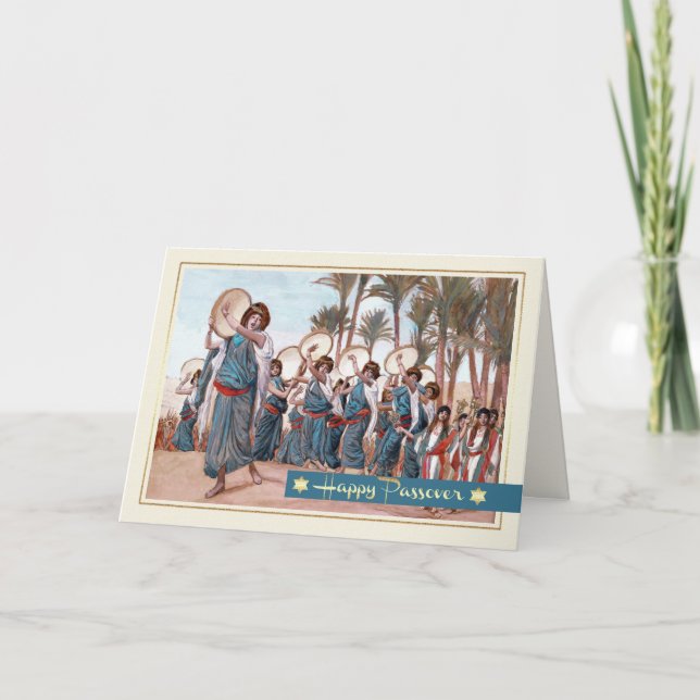 Lycklig Pesach. Konsthöjningskort för finkonst Kort (Framsida)