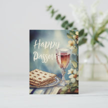 Lycklig Pesach Pesach | Postkort för judisk Helgda