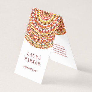 Lycklig Petal Garden Mandala Visitkort