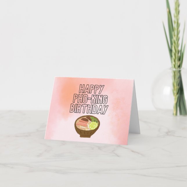 Lycklig Pho-Kung-födelsedagskort Grattis på födels Tack Kort (Framsida)