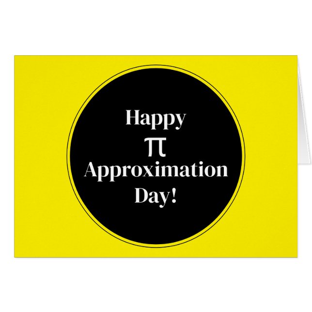 Lycklig Pi-approximationsdag 22 juli 2002 Hälsningskort (Framsidan Horizontal)