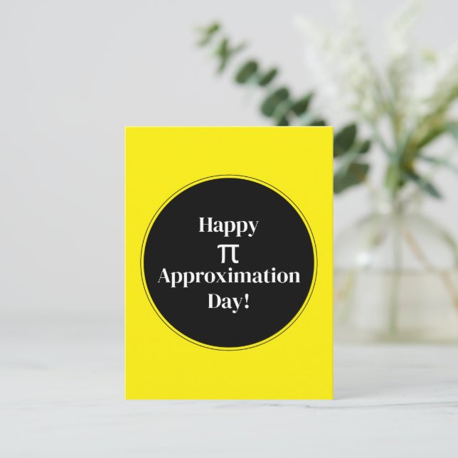 Lycklig Pi-approximationsdag 22 juli 2002 Vykort (Stående Fram)