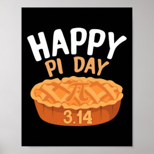 Lycklig Pi-dag 3.14 Paj Funny Math-funktioner Pi-d Poster