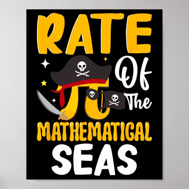 Lycklig Pi Dag 3,14 pi - Lättare matematik Poster (Framsidan)