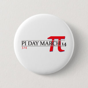 Lycklig Pi-dagen 14 mars Knapp