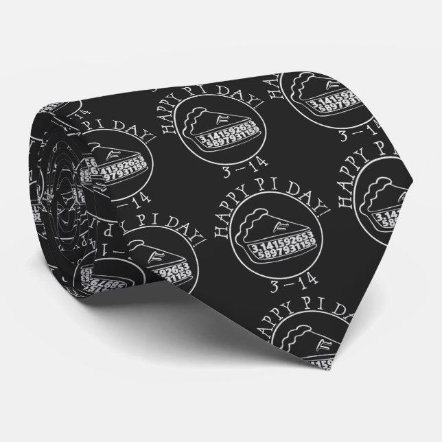 Lycklig Pi-dagschalkboard paj tie Slips (Rullad)