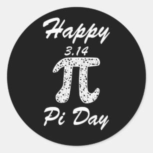 Lycklig pi day 2017 s, 14 mars runt klistermärke