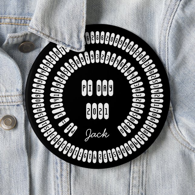 Lycklig Pi Day 2021 Math Digits 3,14 matematik Knapp (In Situ)