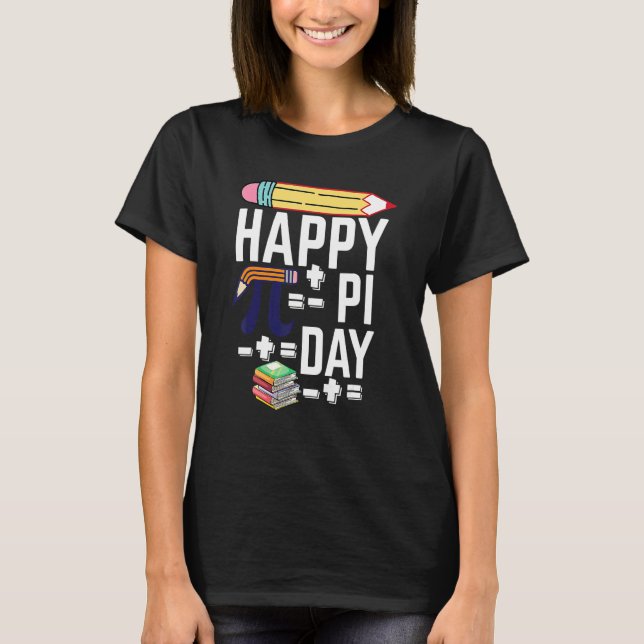 Lycklig Pi Day 2022: Kvinnor 3 14 Math Cute Teache T Shirt (Framsida)