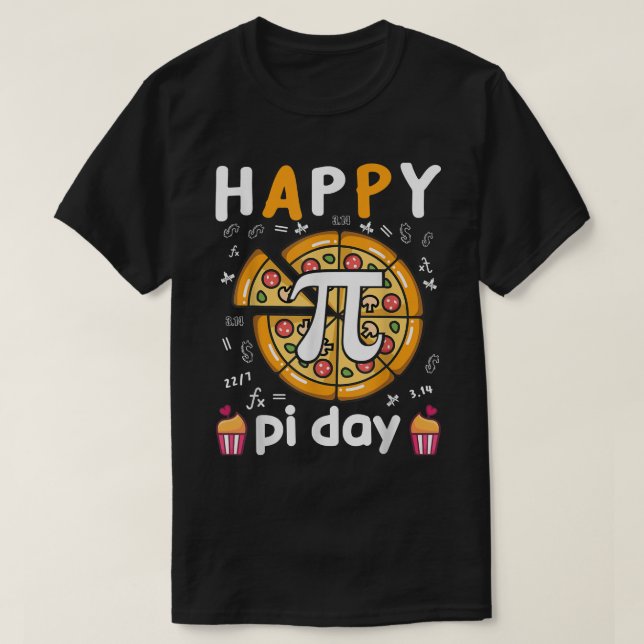 Lycklig Pi Day 2022 Student 3 T Shirt (Design framsida)