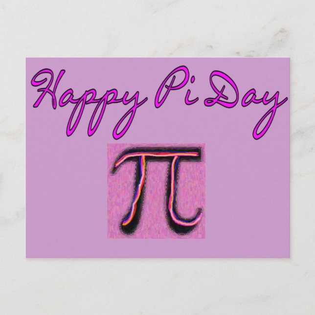 Lycklig Pi Day—Artsy Vykort (Framsida)