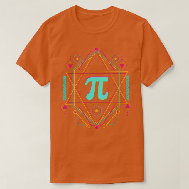 Lycklig Pi Day Birthday Math Teacher T Shirt (Design framsida)