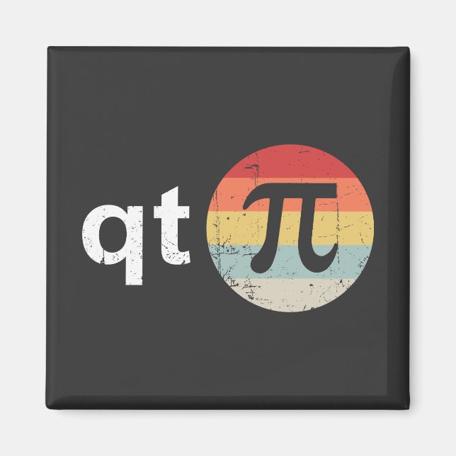 Lycklig Pi Day Cutie Pi Magnet (Framsidan)