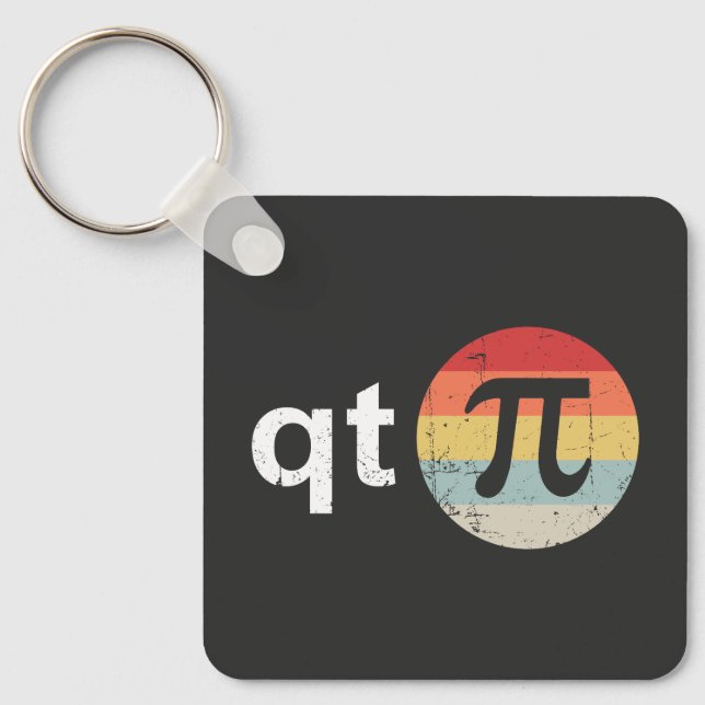 Lycklig Pi Day Cutie Pi Nyckelring (Framsida)