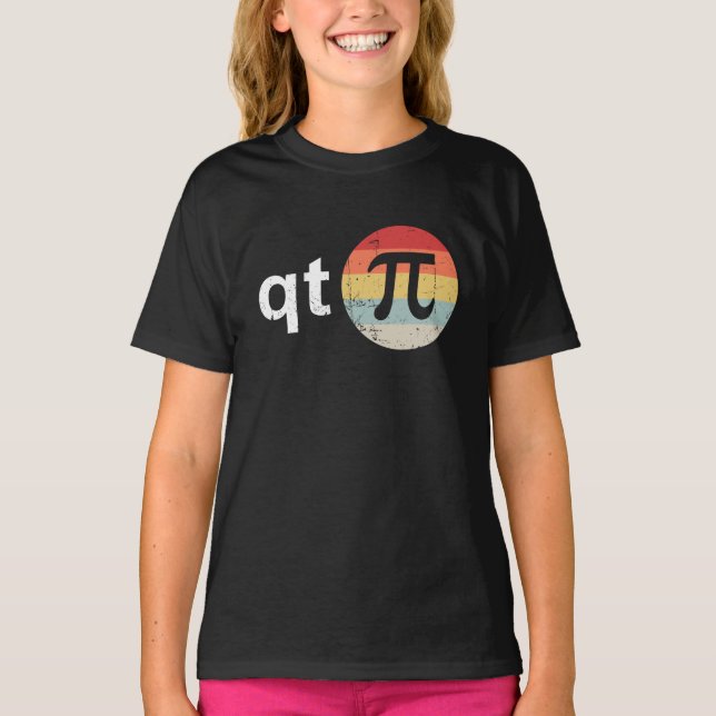 Lycklig Pi Day Cutie Pi T Shirt (Framsida)
