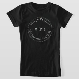 Lycklig Pi Day Digits Elegant Math Science School T Shirt