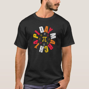 Lycklig Pi Day Funny Pi Day 3 14 mars 14 Math Tea T Shirt