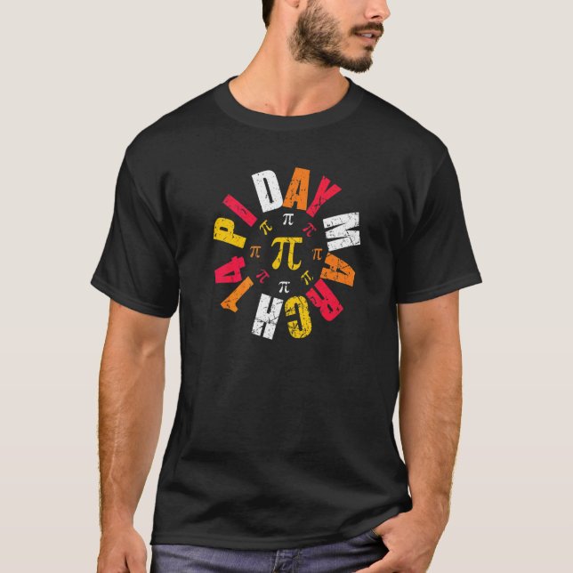 Lycklig Pi Day Funny Pi Day 3 14 mars 14 Math Tea T Shirt (Framsida)