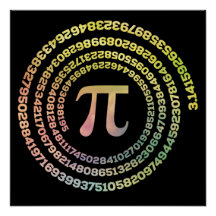 Lycklig Pi Day Funny School Math Spiral Text