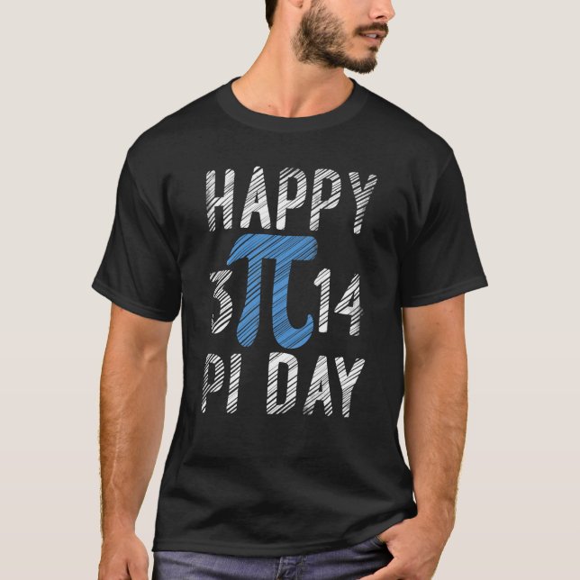 Lycklig Pi Day Kärlek Math Algebra Geek Student Te T Shirt (Framsida)