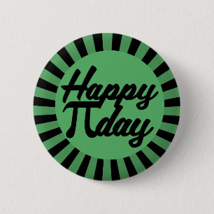 Lycklig Pi Day Knapp