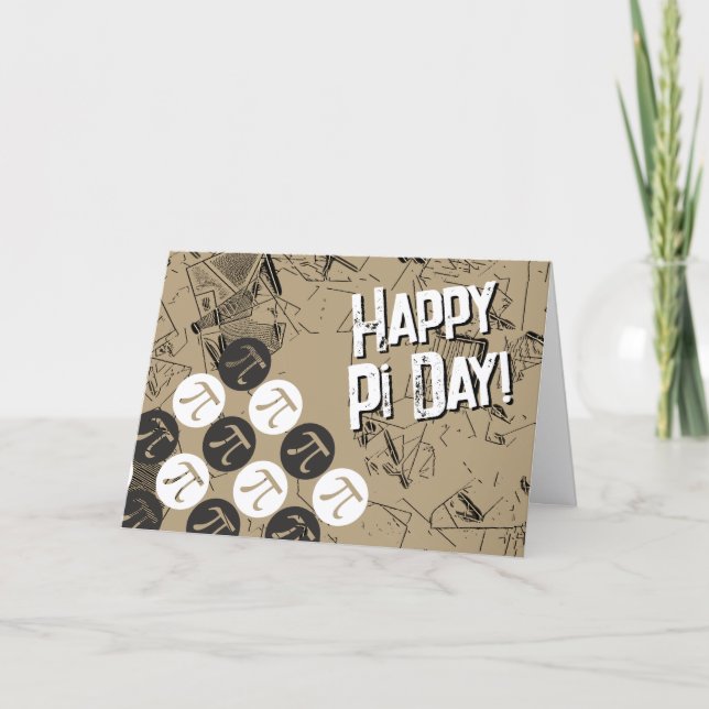 Lycklig Pi Day Kort (Framsida)