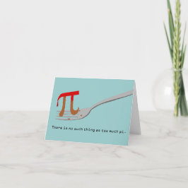 Lycklig Pi Day Kort