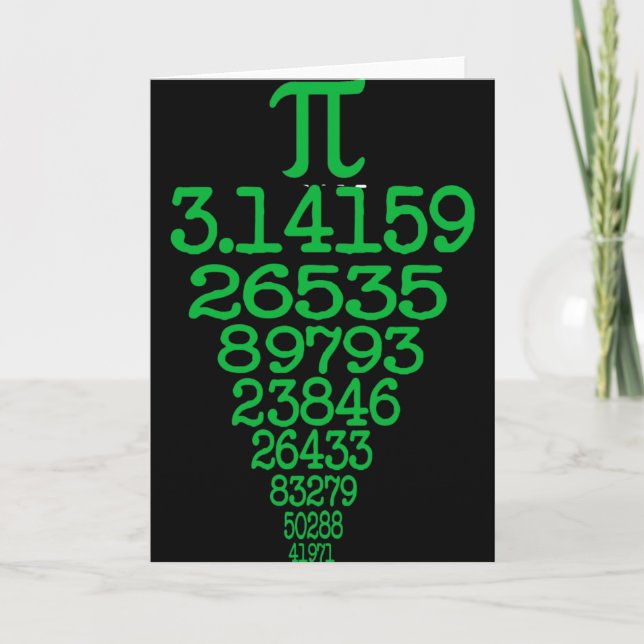 Lycklig Pi Day Kort (Framsida)