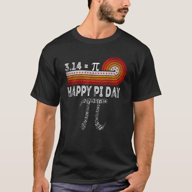 Lycklig Pi Day Live Varje dag Funny 3 14 Science M T Shirt (Framsida)