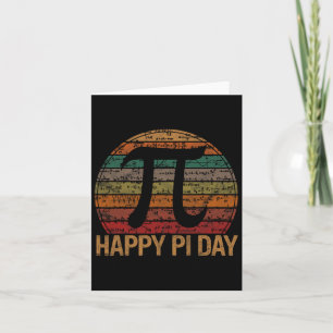 Lycklig Pi Day Math Equations Sunset Gift Teacher Kort